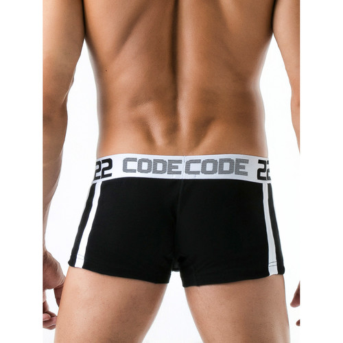 Ondergoed Heren Boxershorts Code 22 Sport Boxer Rib Code22 Zwart