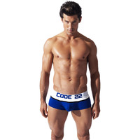 Ondergoed Heren Boxershorts Code 22 Boxer Double Stripe Code22 Blauw