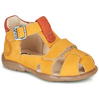 Schoenen Jongens Sandalen / Open schoenen GBB SEROLO Geel / Oranje