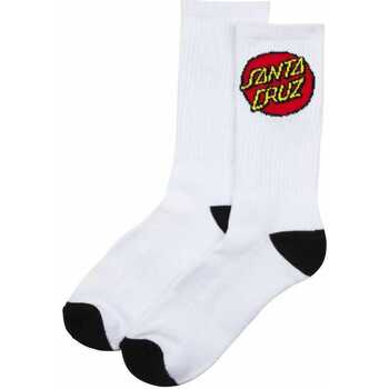 Santa Cruz Classic dot sock (2 pack) Wit