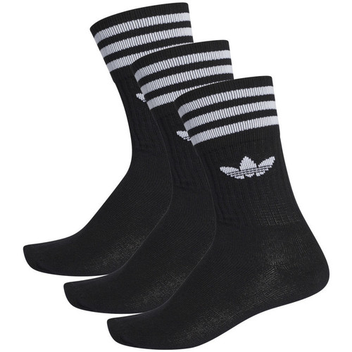 Ondergoed Sokken adidas Originals Solid crew sock Zwart