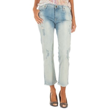 Textiel Dames Straight jeans Met 10DBF0231-D505-1833 Blauw