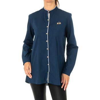 Textiel Dames Overhemden La Martina LWC601-07017 Blauw