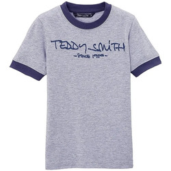 Textiel Jongens T-shirts korte mouwen Teddy Smith  Blauw