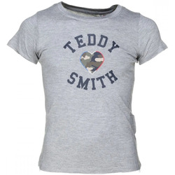 Textiel Meisjes T-shirts korte mouwen Teddy Smith  Grijs