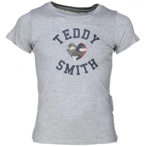 Textiel Meisjes T-shirts & Polo’s Teddy Smith  Grijs