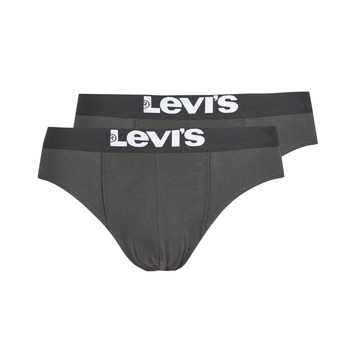 Ondergoed Heren Slips Levi's MEN SOLID BASIC PACK X2 Zwart
