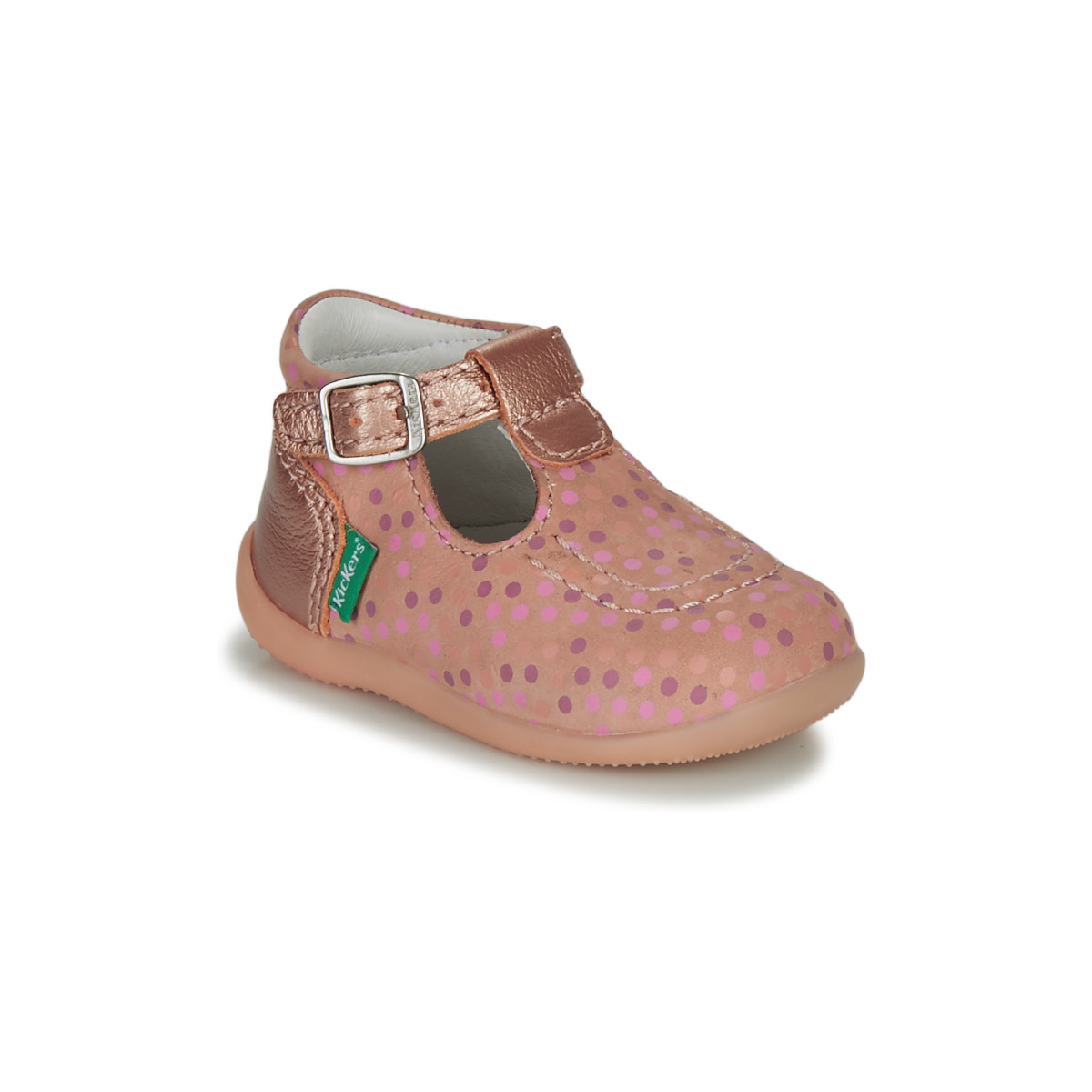 Schoenen Meisjes Sandalen / Open schoenen Kickers BONBEK-3 Roze / Polka dot