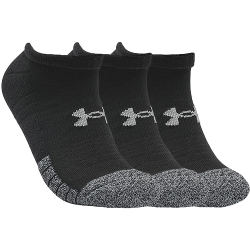 Ondergoed Sportsokken Under Armour HeatGear No Show Socks 3-Pack Zwart