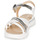 Schoenen Dames Sandalen / Open schoenen Geox D SANDAL HIVER Zilver / Wit