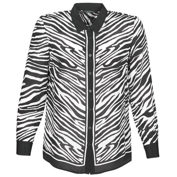 Textiel Dames Overhemden Ikks BQ12105-03 Zwart / Wit