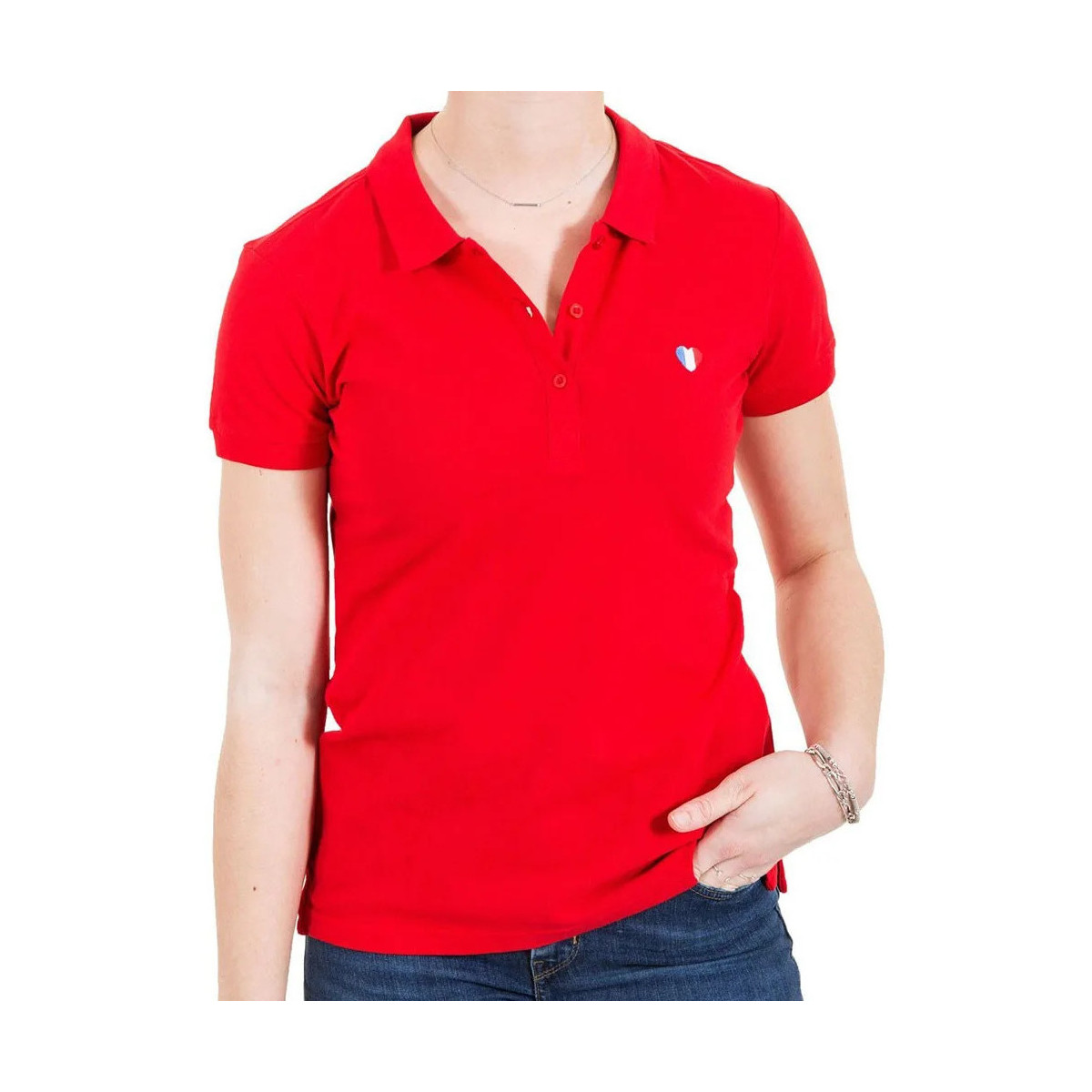 Textiel Dames T-shirts & Polo’s Teddy Smith  Rood