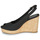 Schoenen Dames Sandalen / Open schoenen Tommy Hilfiger ICONIC ELENA SLING BACK WEDGE Zwart