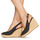 Schoenen Dames Sandalen / Open schoenen Tommy Hilfiger ICONIC ELENA SLING BACK WEDGE Zwart
