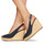 Schoenen Dames Sandalen / Open schoenen Tommy Hilfiger ICONIC ELENA SLING BACK WEDGE Marine