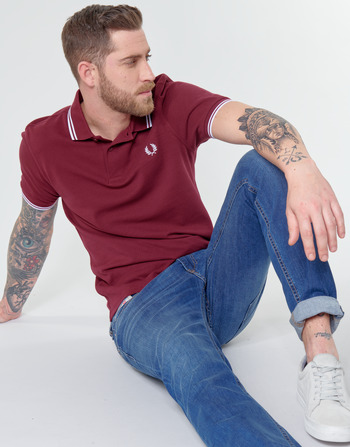 Fred Perry TWIN TIPPED FRED PERRY SHIRT Bordeau