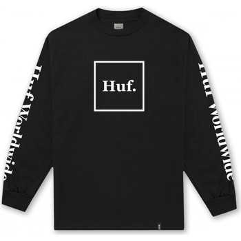 Textiel Heren T-shirts & Polo’s Huf T-shirt domestic ls Zwart