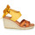 Schoenen Dames Sandalen / Open schoenen Pataugas FIONA Cognac / Geel