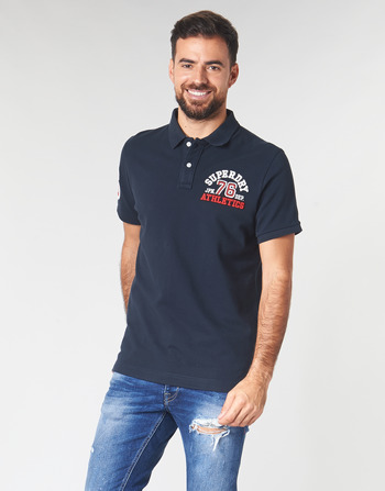 Superdry CLASSIC SUPERSTATE S/S POLO Blauw