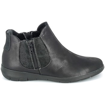 Schoenen Dames Enkellaarzen Boissy Boots Noir texturé Zwart