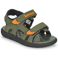 Schoenen Kinderen Sandalen / Open schoenen Timberland PERKINS ROW 2-STRAP Groen / Oranje