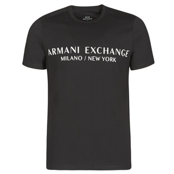 Textiel Heren T-shirts korte mouwen Armani Exchange HULI Zwart