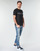 Textiel Heren T-shirts korte mouwen Armani Exchange HULI Zwart