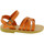 Schoenen Heren Sandalen / Open schoenen Attica Sandals HEBE CALF ORANGE Oranje