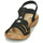Schoenen Dames Sandalen / Open schoenen Rieker NEX Zwart
