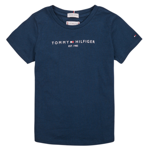 Textiel Meisjes T-shirts korte mouwen Tommy Hilfiger KG0KG05023 Marine