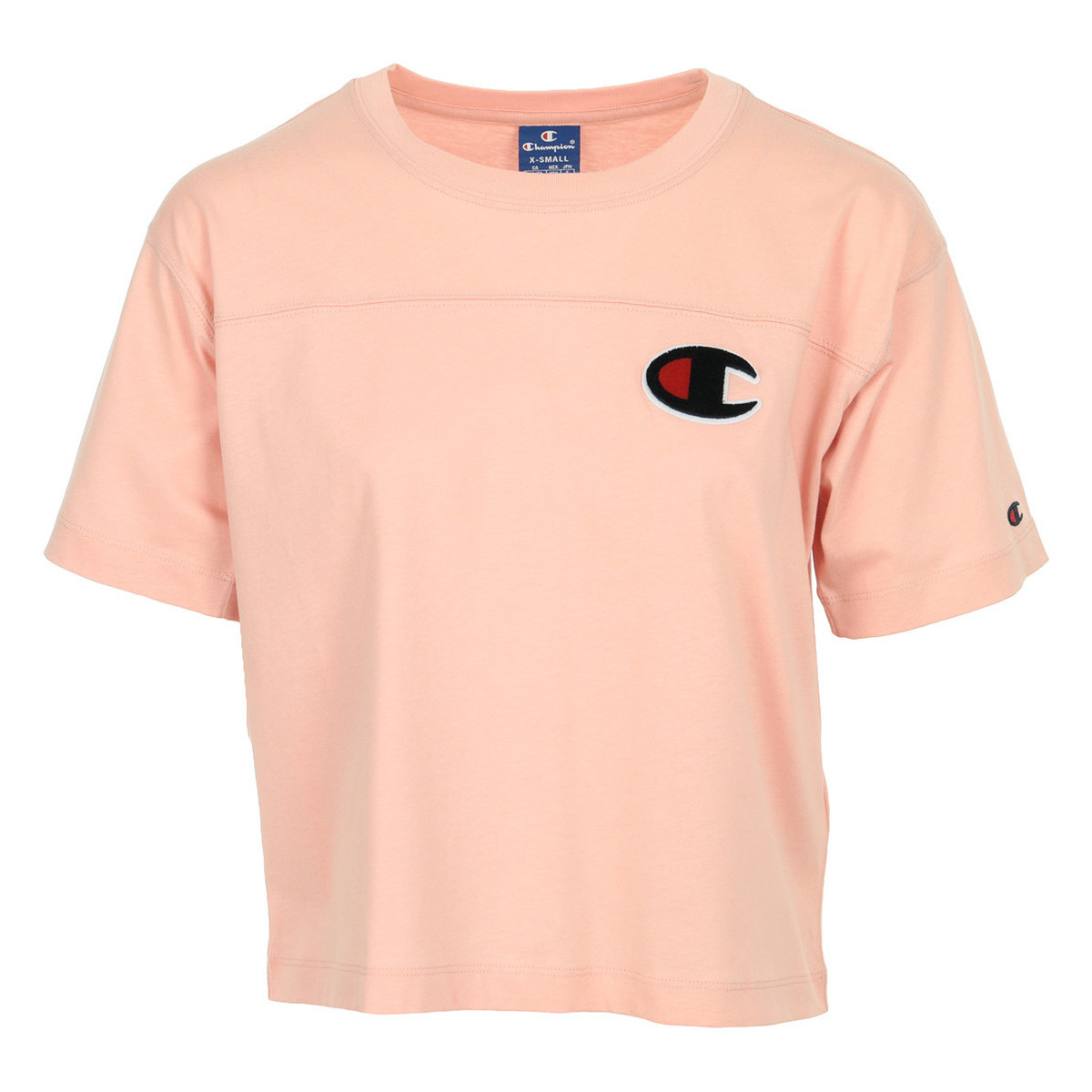 Textiel Dames T-shirts korte mouwen Champion Crewneck T-Shirt Roze