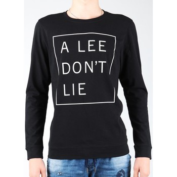 Textiel Heren T-shirts met lange mouwen Lee Don`t Lie Tee LS L65VEQ01 black, white