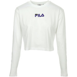 Textiel Dames T-shirts korte mouwen Fila Reva Cropped T-Shirt Wit
