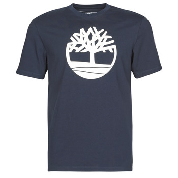 Textiel Heren T-shirts korte mouwen Timberland SS KENNEBEC RIVER BRAND TREE TEE Marine