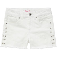 Textiel Meisjes Korte broeken / Bermuda's Pepe jeans ELSY Wit