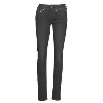 Textiel Dames Straight jeans G-Star Raw MIDGE MID STRAIGHT WMN Grijs / Donker