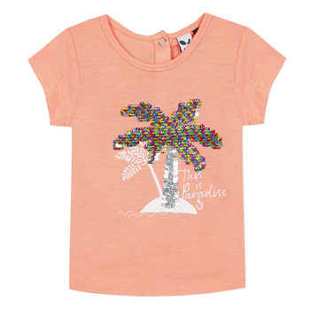 Textiel Meisjes T-shirts korte mouwen 3 Pommes EMMA Oranje