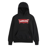 Textiel Jongens Sweaters / Sweatshirts Levi's BATWING SCREENPRINT HOODIE Zwart