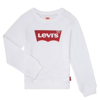 Textiel Meisjes Sweaters / Sweatshirts Levi's KEY ITEM LOGO CREW Wit