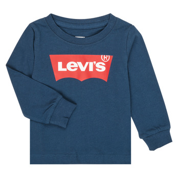 Textiel Jongens T-shirts met lange mouwen Levi's BATWING TEE LS Blauw