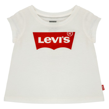 Textiel Meisjes T-shirts korte mouwen Levi's BATWING TEE Wit