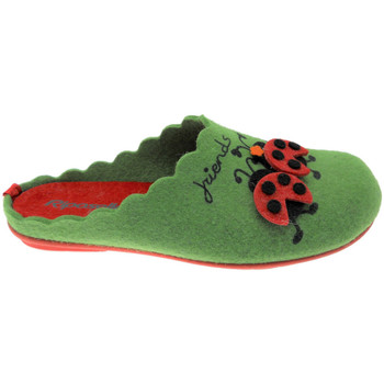 Schoenen Dames Leren slippers Riposella RIP4575ve Groen