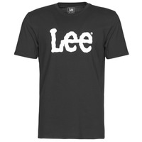Textiel Heren T-shirts korte mouwen Lee LOGO TEE SHIRT Zwart
