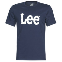 Textiel Heren T-shirts korte mouwen Lee LOGO TEE SHIRT Marine