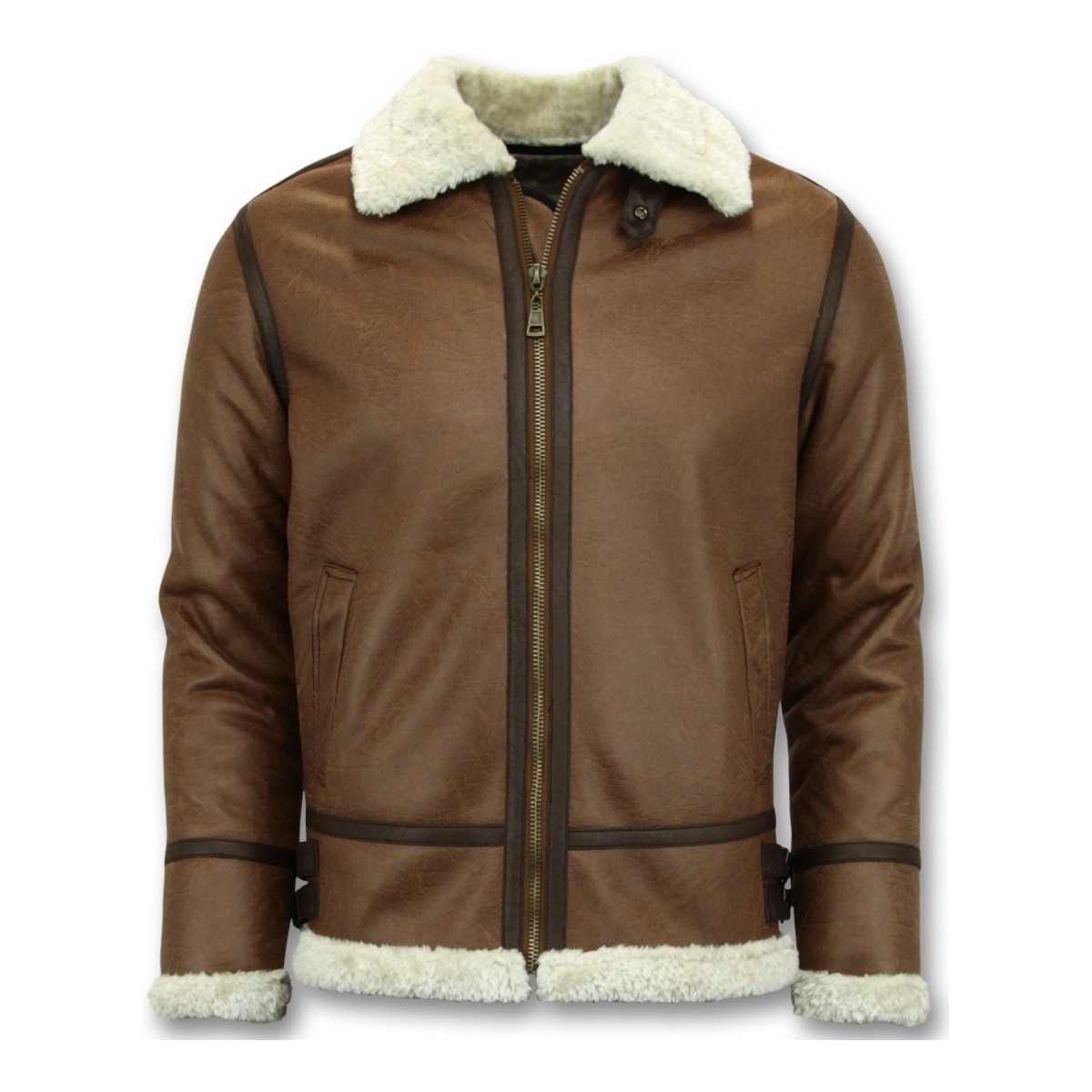 Textiel Heren Leren jas / kunstleren jas Tony Backer Lammy Coat Shearling Jacket Bruin