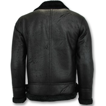 Tony Backer Shearling Jacket Lammy Coat Zwart