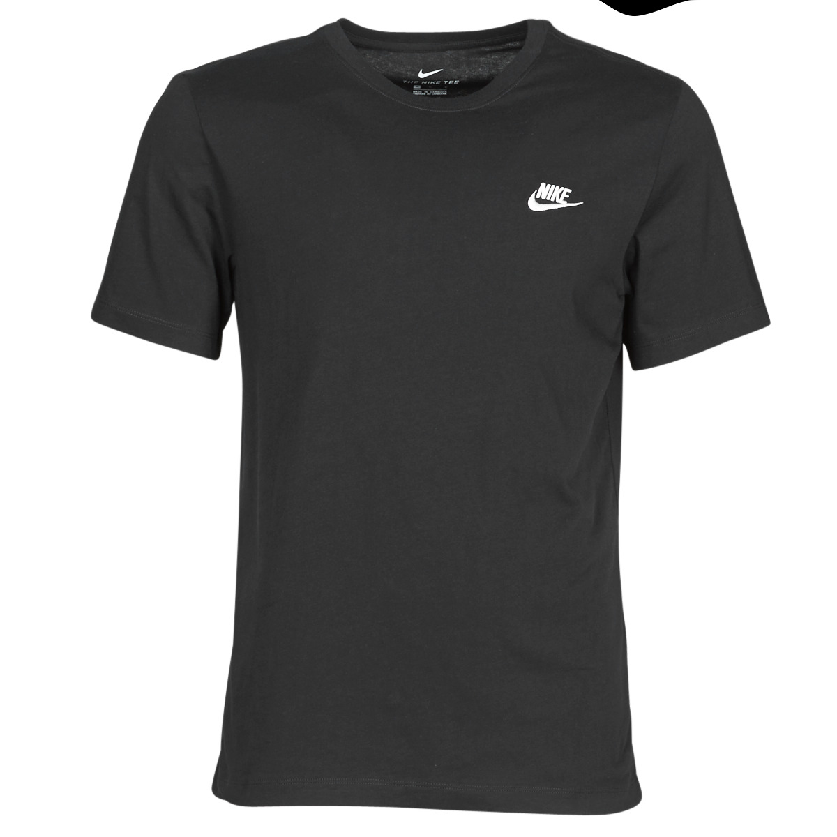 Nike nike sportswear club shirt zwart heren