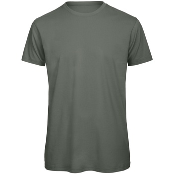 Textiel Heren T-shirts met lange mouwen B And C TM042 Groen
