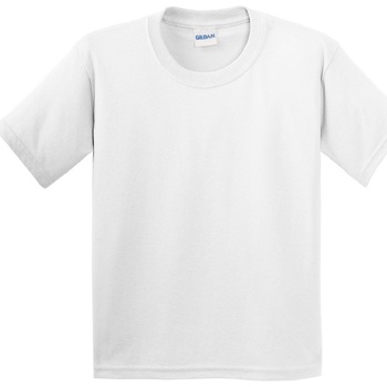 Textiel Kinderen T-shirts korte mouwen Gildan 64000B Wit