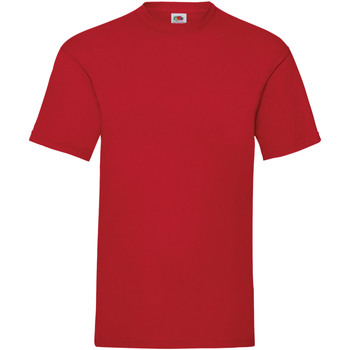 Textiel Heren T-shirts korte mouwen Fruit Of The Loom 61036 Rood